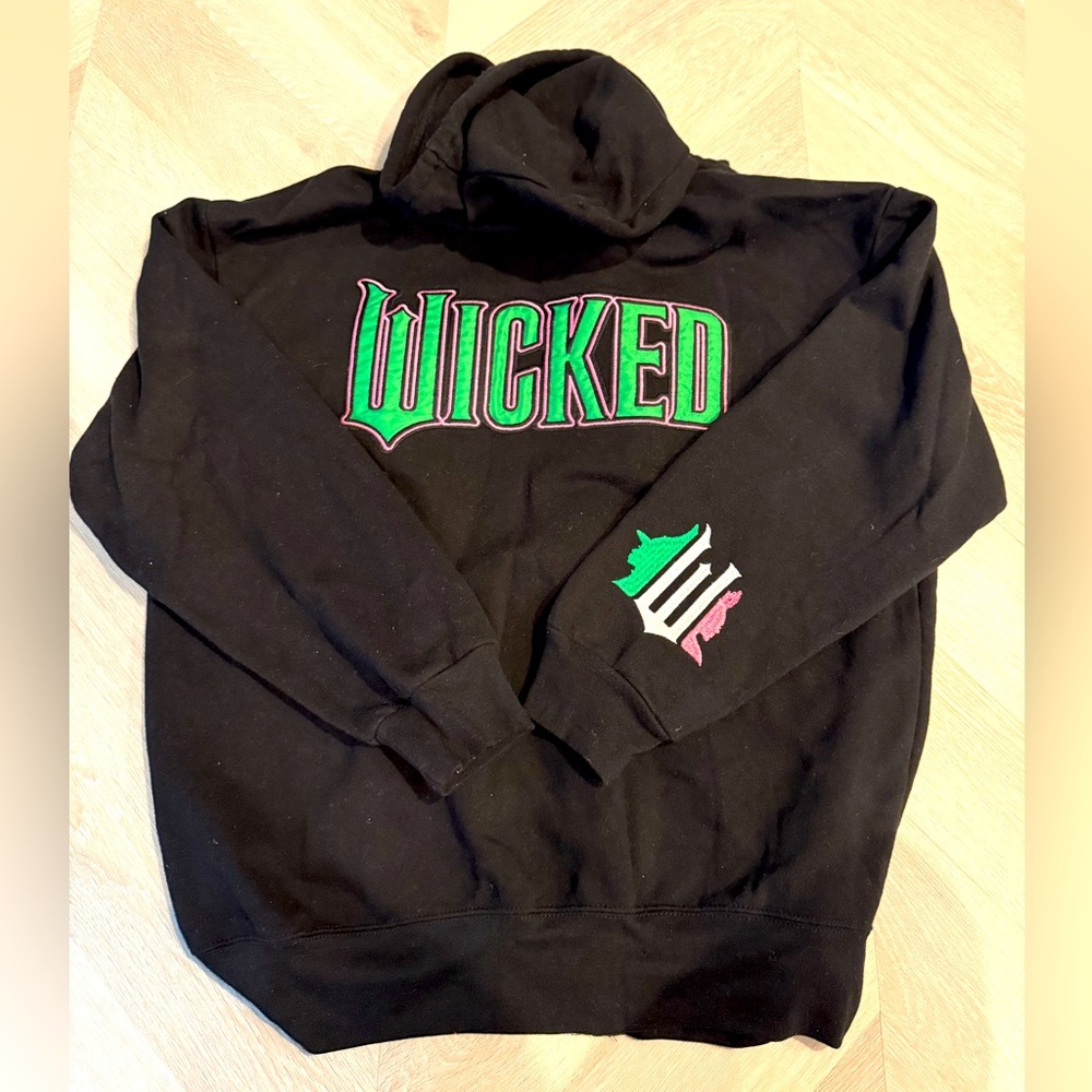 Wicked Black Zip Up Hoodie - Large